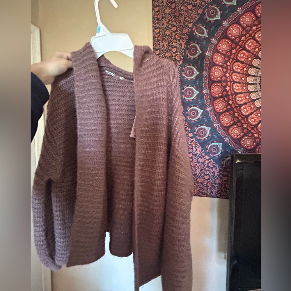 Purple ish cardigan size large